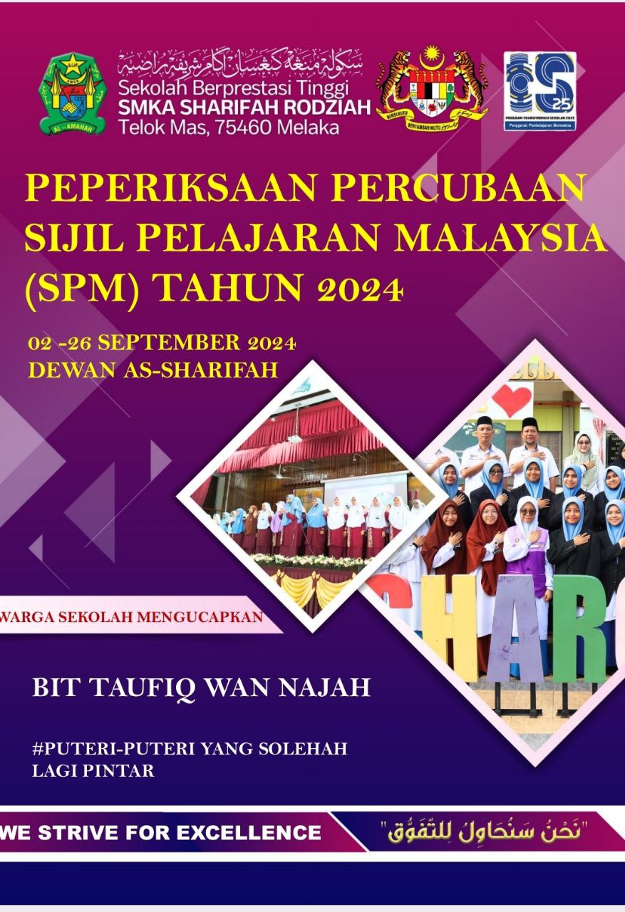 SELAMAT MENDUDUKI PEPERIKSAAN PERCUBAAN SPM 2024